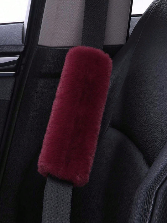 2pcs Car Seat Belt Covers, Soft Plush Seat Belt Shoulder Pads, Universal Seat Belt Protector Covers, Car Accessories