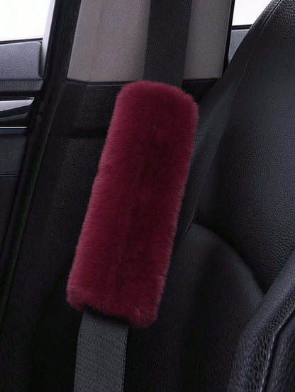 2pcs Car Seat Belt Covers, Soft Plush Seat Belt Shoulder Pads, Universal Seat Belt Protector Covers, Car Accessories