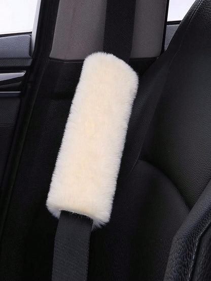 2pcs Car Seat Belt Covers, Soft Plush Seat Belt Shoulder Pads, Universal Seat Belt Protector Covers, Car Accessories