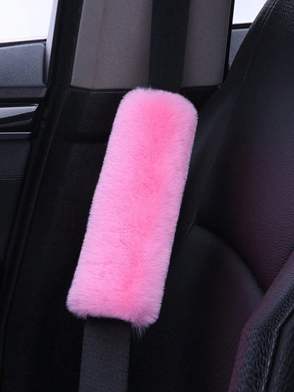 2pcs Car Seat Belt Covers, Soft Plush Seat Belt Shoulder Pads, Universal Seat Belt Protector Covers, Car Accessories