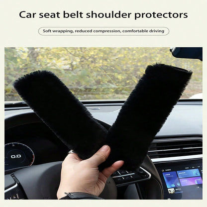 2pcs Car Seat Belt Covers, Soft Plush Seat Belt Shoulder Pads, Universal Seat Belt Protector Covers, Car Accessories