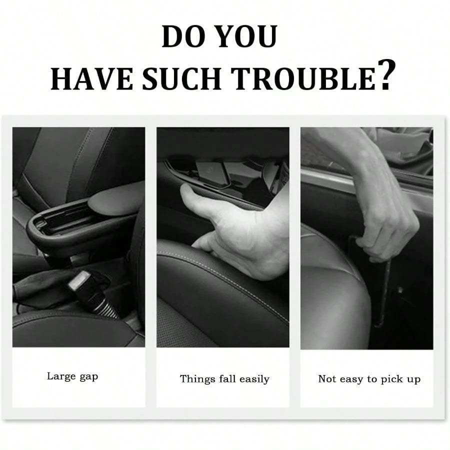 2PCS Car Seat Gap FillerFlexible Car Gap Filler Avoids Phones Keys Purses From Falling Provides Gap Filler For Car Universal Car Blocker Between Seats Car Accessories InteriorLW