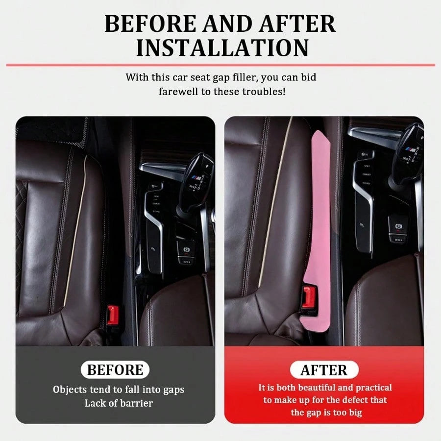 2PCS Car Seat Gap FillerFlexible Car Gap Filler Avoids Phones Keys Purses From Falling Provides Gap Filler For Car Universal Car Blocker Between Seats Car Accessories InteriorLW