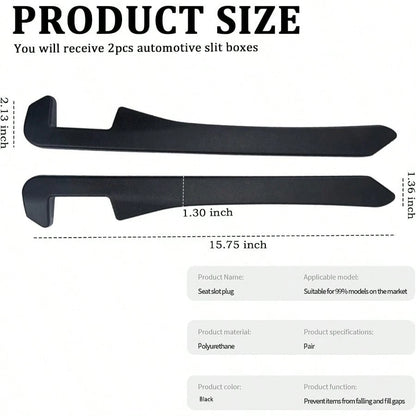 2PCS Car Seat Gap FillerFlexible Car Gap Filler Avoids Phones Keys Purses From Falling Provides Gap Filler For Car Universal Car Blocker Between Seats Car Accessories InteriorLW
