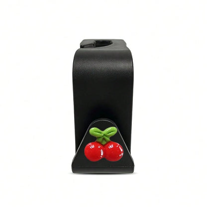 2pcs Cherry Resin Car Seat Hooks Hidden Backrest Hooks Multifunctional Creative Small Hooks