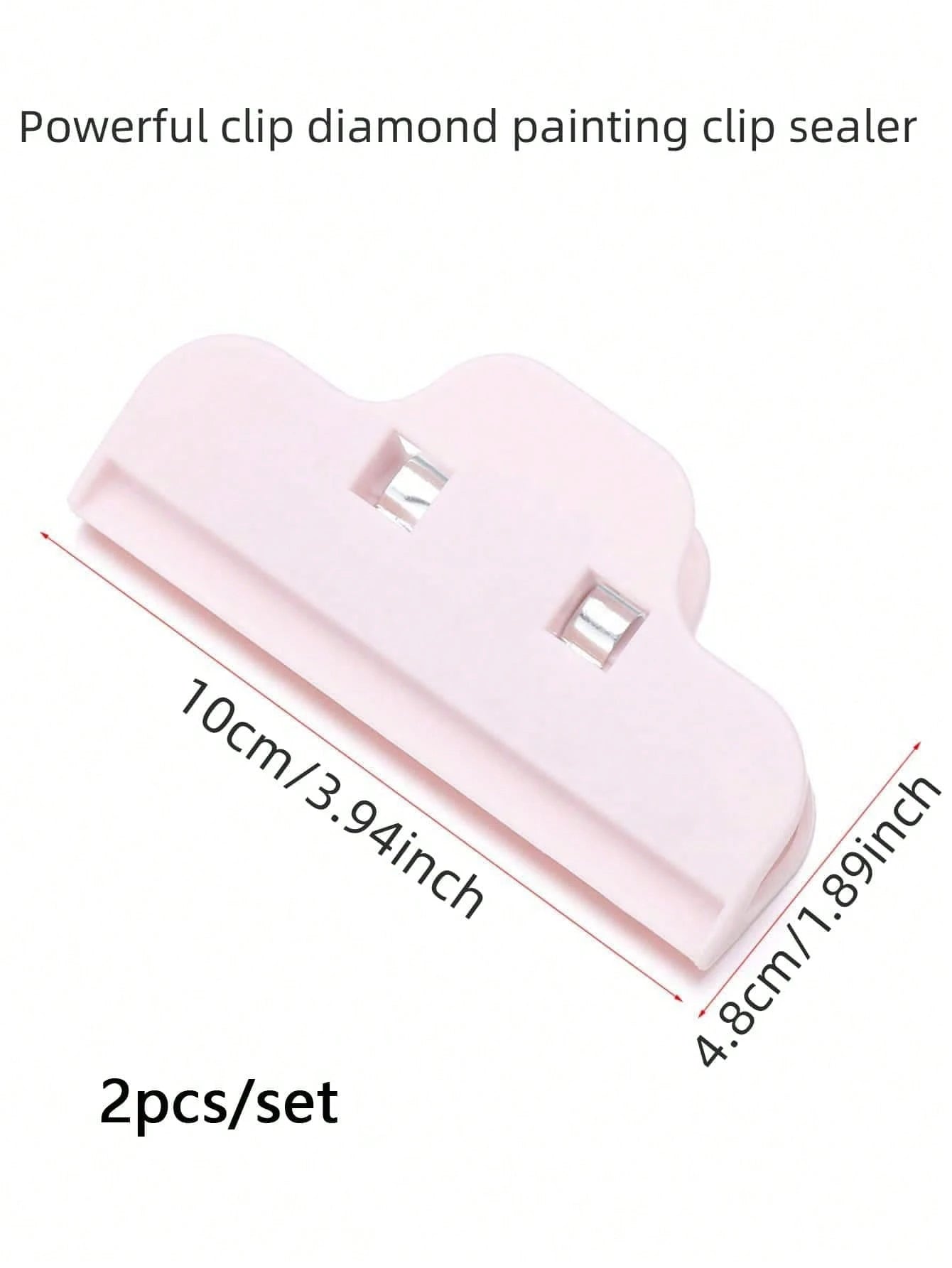 2pcs DIY Diamond Painting Sealers, Artificial Diamond Art Tool Clips, Embroidery Accessories, Plastic Diamond Painting Board Fixers