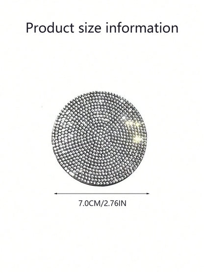2pcs Elegant Sparkling Car Non-Slip Coasters