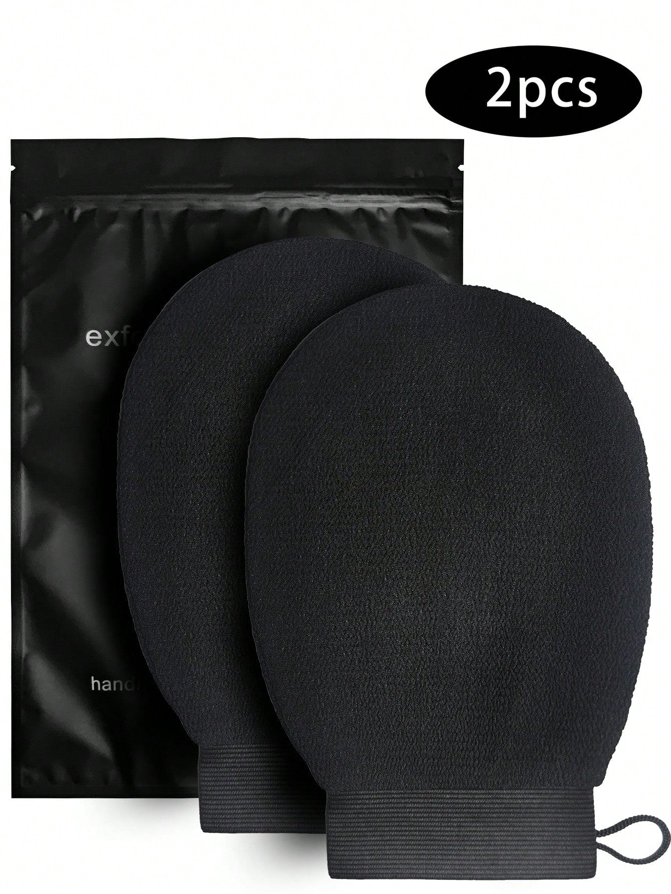 2pcs Exfoliating Glove Mitt, Shower Bath Body Wash Cleaner Scrubber Gloves Dead Skin And Dirt Remover For Body, Korean Body Exfoliator Sponge Loofah For Women Men, Bath And Body Works, Living Room Hom