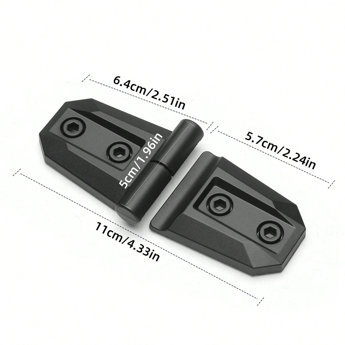 2PCS Exterior Modification Accessories For Off-Road Tank, Bronco, New Jimny, Car Door Hinges & Engine Hood Hinges Decorative Stickers