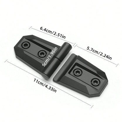 2PCS Exterior Modification Accessories For Off-Road Tank, Bronco, New Jimny, Car Door Hinges & Engine Hood Hinges Decorative Stickers