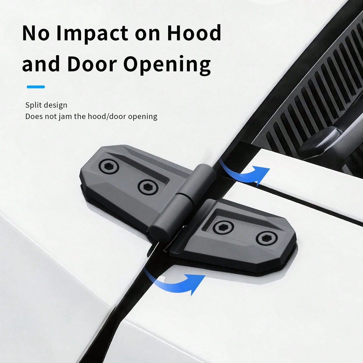 2PCS Exterior Modification Accessories For Off-Road Tank, Bronco, New Jimny, Car Door Hinges & Engine Hood Hinges Decorative Stickers