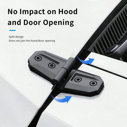 2PCS Exterior Modification Accessories For Off-Road Tank, Bronco, New Jimny, Car Door Hinges & Engine Hood Hinges Decorative Stickers