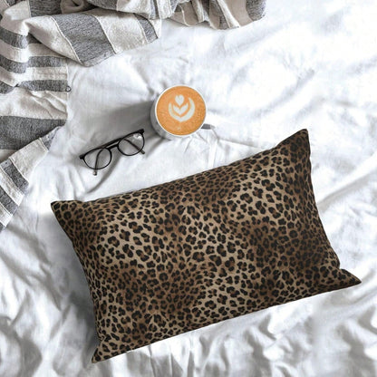 2pcs Leopard Print Pillow Covers, Soft & Comfortable Leopard Pillowcases, Animal Skin Leopard Print, Modern Decorative Throw Pillow Covers, Cabin Decor, Sofa Room Cushion Covers (16x16 Inch, 18x18 Inc