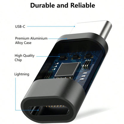 2pcs Lightning To Type C Adapter Compatible With Iphone 17 Pro Max/17 Pro/17/16 Pro Max/16 Pro/16 Plus/16/15 Pro Max/15 Pro/15 Plus/15, (No Data/Audio Transfer, Charging Only)