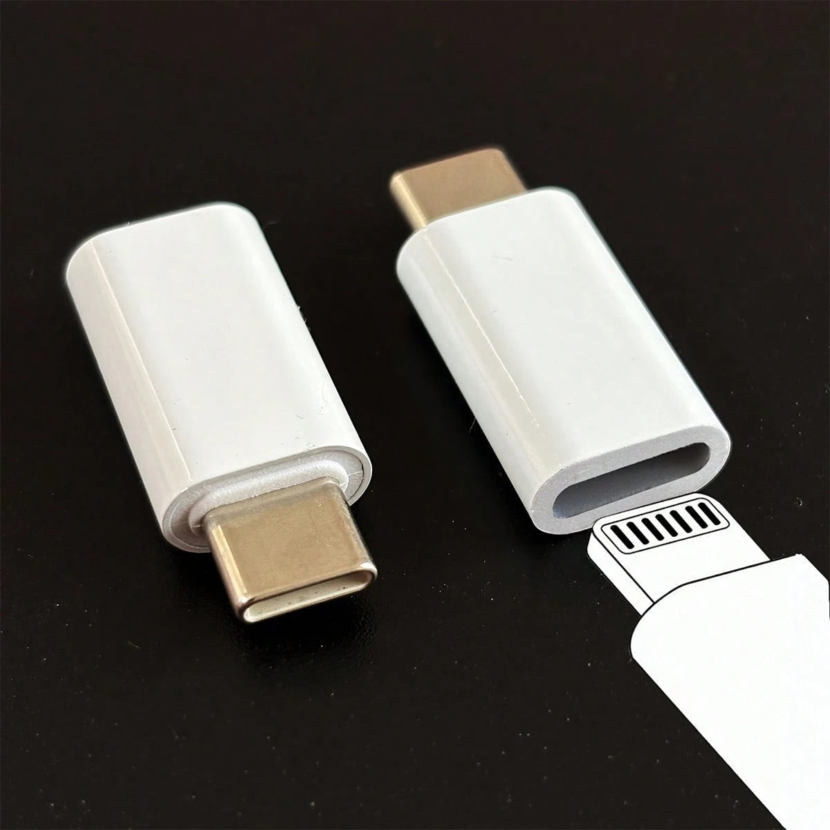 2pcs Lightning To Type C Adapter Compatible With Iphone 17 Pro Max/17 Pro/17/16 Pro Max/16 Pro/16 Plus/16/15 Pro Max/15 Pro/15 Plus/15, (No Data/Audio Transfer, Charging Only)