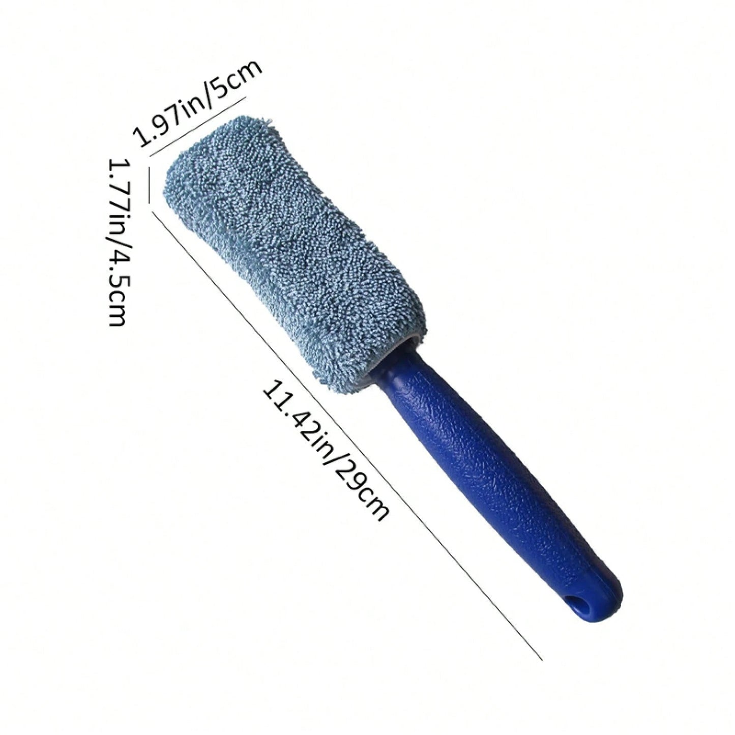 2Pcs Long Handle Tire Brush, Car Wheel Rim Cleaning Scrubber, Microfiber Auto Detailing Brush For Rims, Engine, Exhaust, Motorcycle, Bicycle, Truck SUV, Car Care Supplies, Garage Cleaning Tools