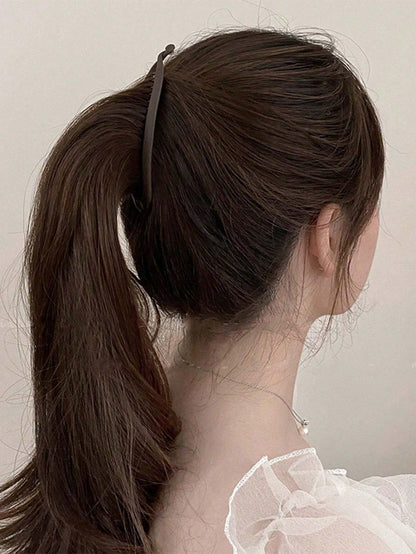 2pcs Matte Wavy Hair Clips, Beach Party Ponytail Clips, Bun Maker, Banana Hair Clips Hair Accessories