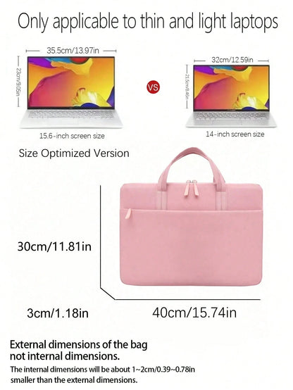 2pcs Multi-Functional Laptop Sleeve, Organizer Storage Bag, Lightweight, Portable, Durable, Minimalist Design, Fits Up To 14-Inch Laptop Classroom Laptop Bags Classroom Bags Teacher Storage Bags Class