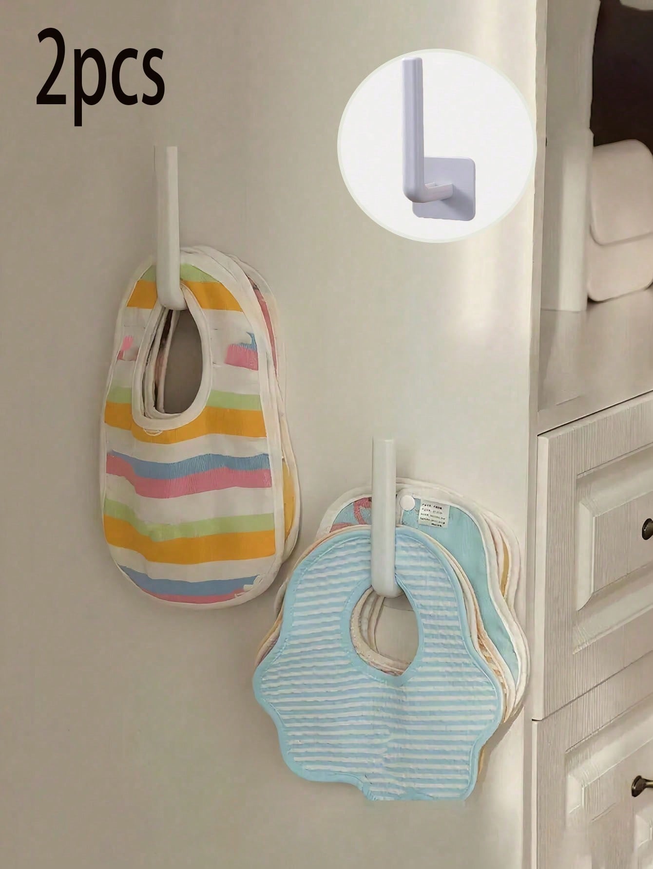 2pcs No Drill Children Room L-Shaped Storage Rack, Plastic Wall Mount Hat Rack, Non-Adhesive L-Shaped Wall Hanging Hook, Wall Mounted Storage Hook, Hat Hanging Storage Rack, Multi-Functional Bracket H