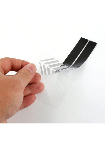 2pcs Rear View Mirror Stickers Universal Car Styling PET Sticker Rearview Mirror Decoration Decal Stripe Car Accessories