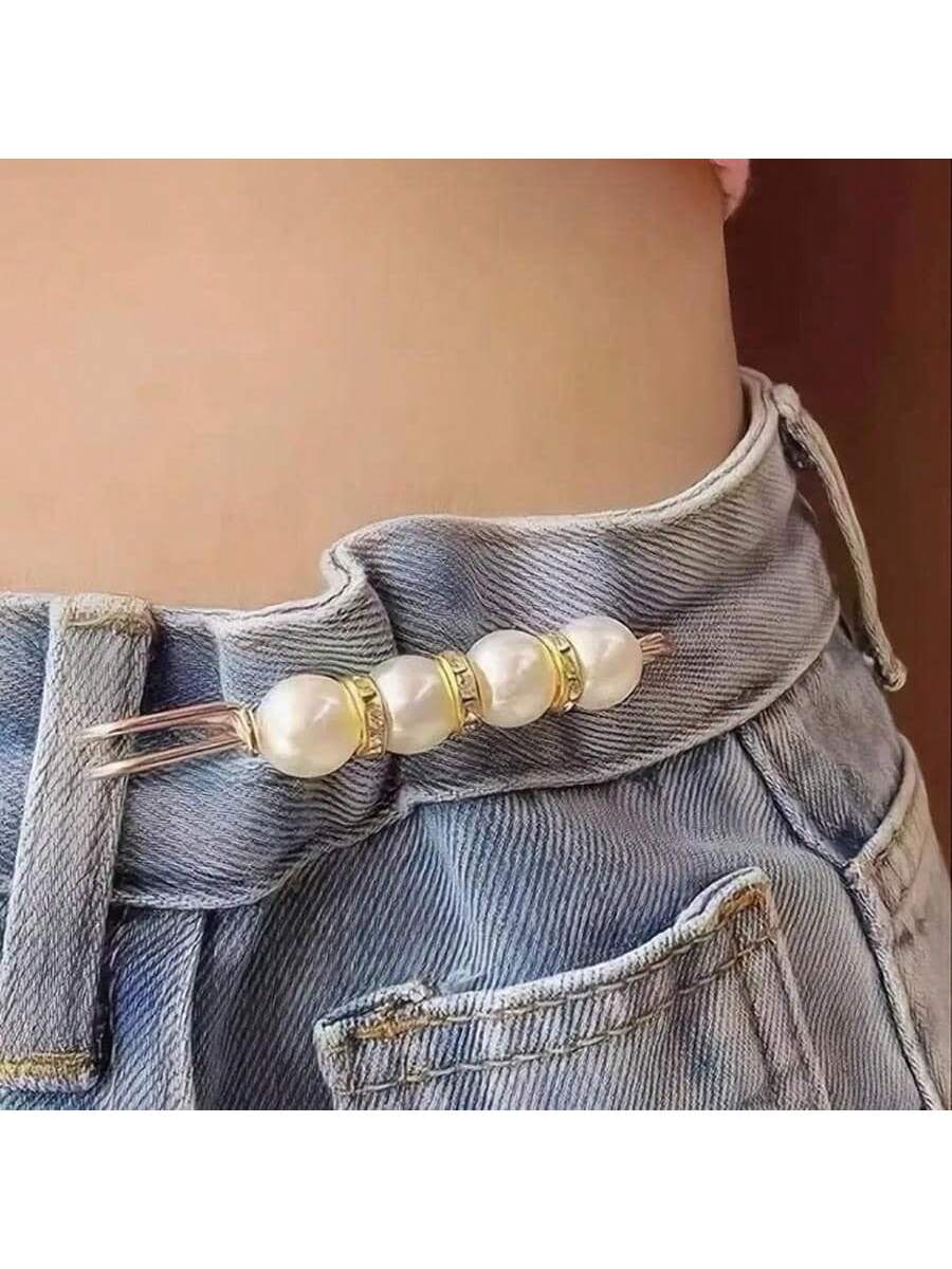 2pcs Removable Waist Adjustment Buckles, Smaller Waist Pins, Trouser Adjustment Buckles, Anti-Light Clasps, Brooches, Women's Pins To Fix Clothes