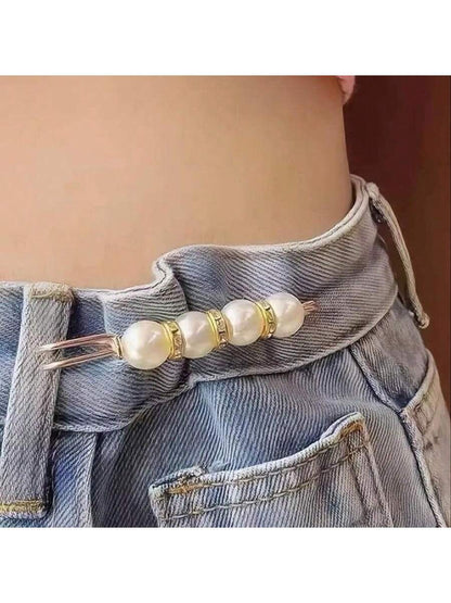 2pcs Removable Waist Adjustment Buckles, Smaller Waist Pins, Trouser Adjustment Buckles, Anti-Light Clasps, Brooches, Women's Pins To Fix Clothes