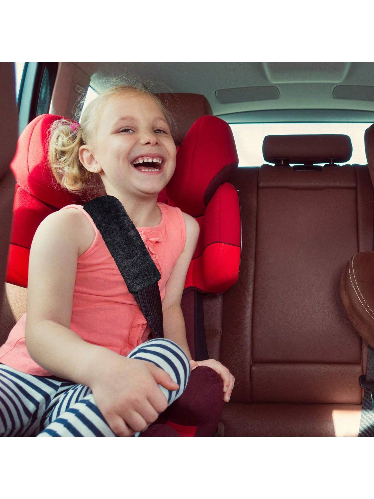 2pcs Seat Belt Cover Pads, Seatbelt Cushion, Soft Seat Belt Shoulder Strap Cover, Comfort Harness Pad, Front Seat Compatible- Soft And Cozy Car Interior Accessories