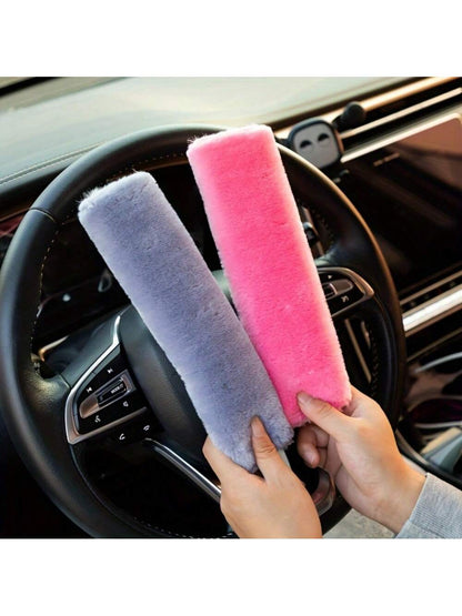 2pcs Seat Belt Cover Pads, Seatbelt Cushion, Soft Seat Belt Shoulder Strap Cover, Comfort Harness Pad, Front Seat Compatible- Soft And Cozy Car Interior Accessories