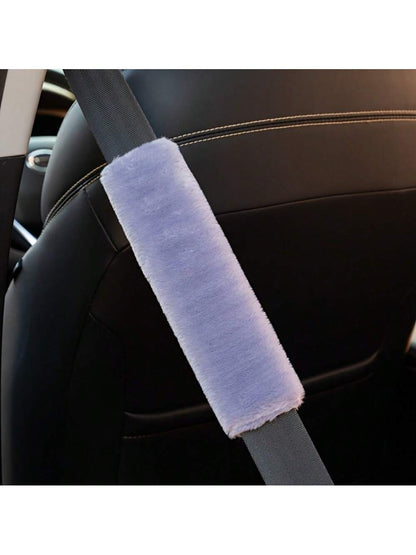 2pcs Seat Belt Cover Pads, Seatbelt Cushion, Soft Seat Belt Shoulder Strap Cover, Comfort Harness Pad, Front Seat Compatible- Soft And Cozy Car Interior Accessories