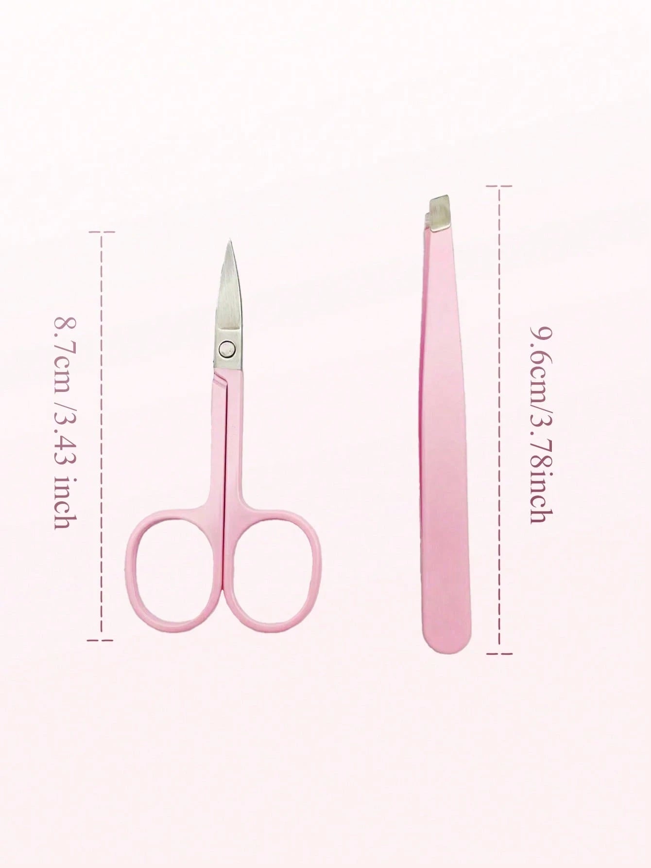 2pcs/Set, 1 Black Eyebrow Scissors + 1 Black Eyebrow Tweezer, Eyebrow Grooming Kit, Beauty Tools, Suitable For Home And Commercial Use, Travel Friendly, Distribution, Gift For Girls, Home Decor, Vanit