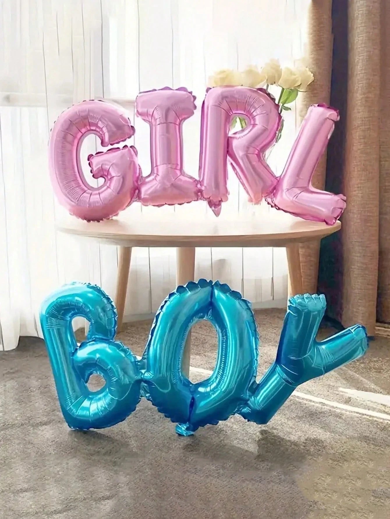 2pcs/Set Balloon Gender Reveal Party Decoration For Baby Shower, For Boy And Girl Baby Shower Family Decorations Gifts