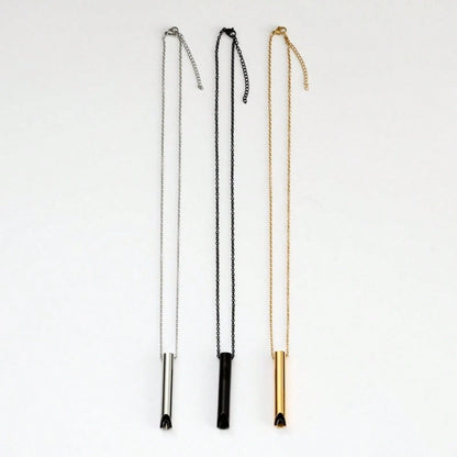 2pcs Stainless Steel Breathing Necklace, Relieve Anxiety, Meditation Jewelry With Quiet Breathing Tool, Suitable For Daily Wear, Also A Perfect Gift For Women