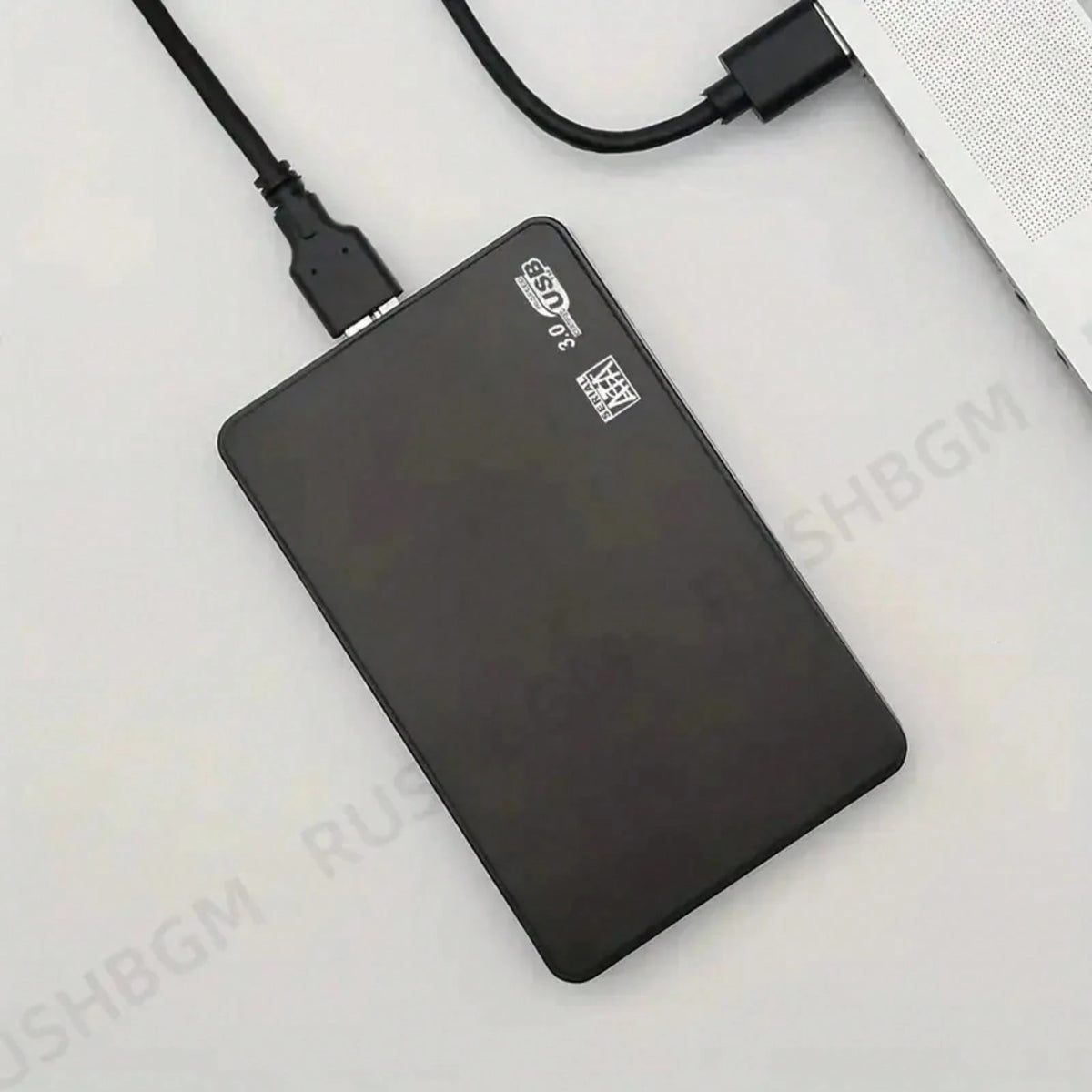 2TB High-Speed USB 3, 0 Portable External Hard Drive- Tool-Free Plug & Play, Large Capacity HDD With ExFAT File System, Fast Data Transfer For PC/Laptop/Office, Video/Music Backup, Stylish Black Desi