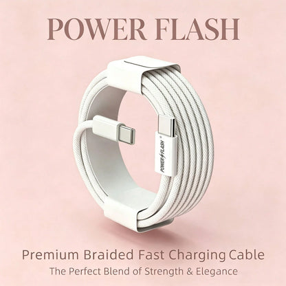 3.3ft/1m Nylon Braided USB-C To Type-C Fast Charging Data Cable, Compatible With IPhone 17/16/15/Pro/Pro, And Other Android Phones, Supports 60W~18W Fast Charging, Suitable For Indoor/Outdoor/Travel A