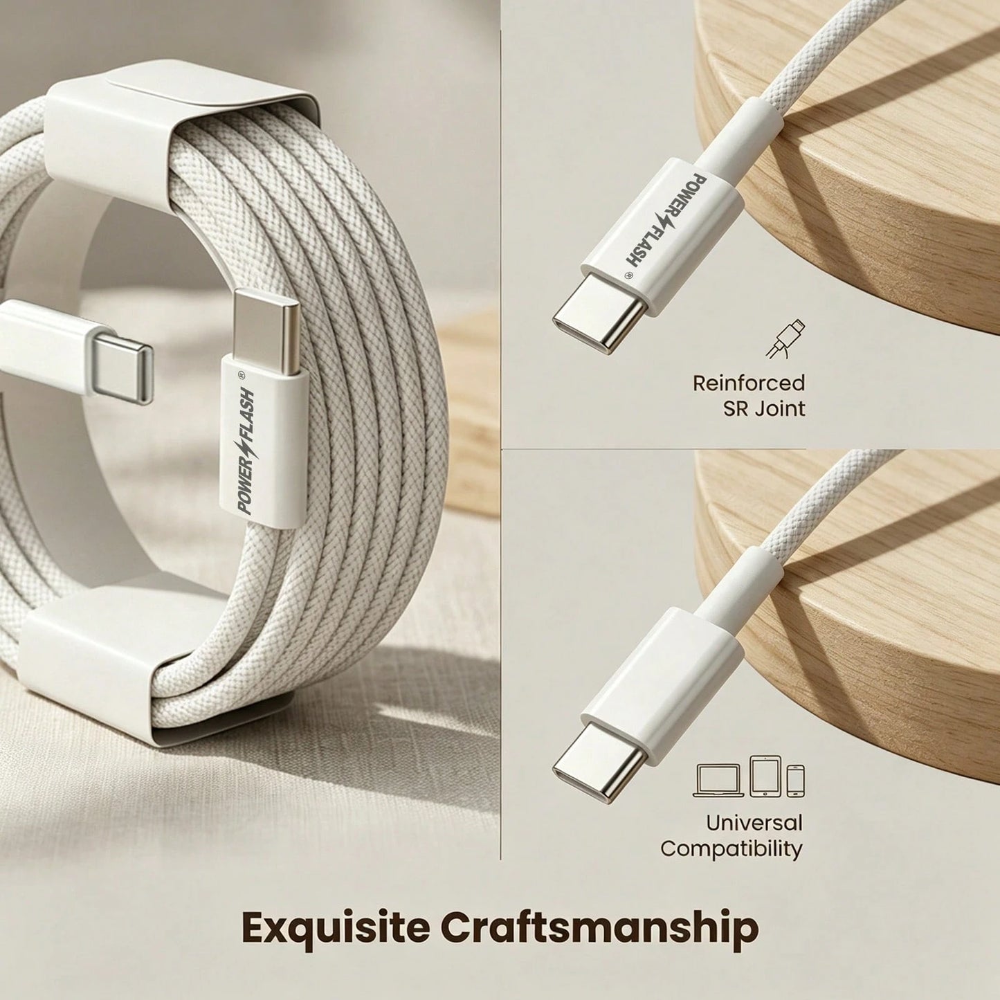 3.3ft/1m Nylon Braided USB-C To Type-C Fast Charging Data Cable, Compatible With IPhone 17/16/15/Pro/Pro, And Other Android Phones, Supports 60W~18W Fast Charging, Suitable For Indoor/Outdoor/Travel A