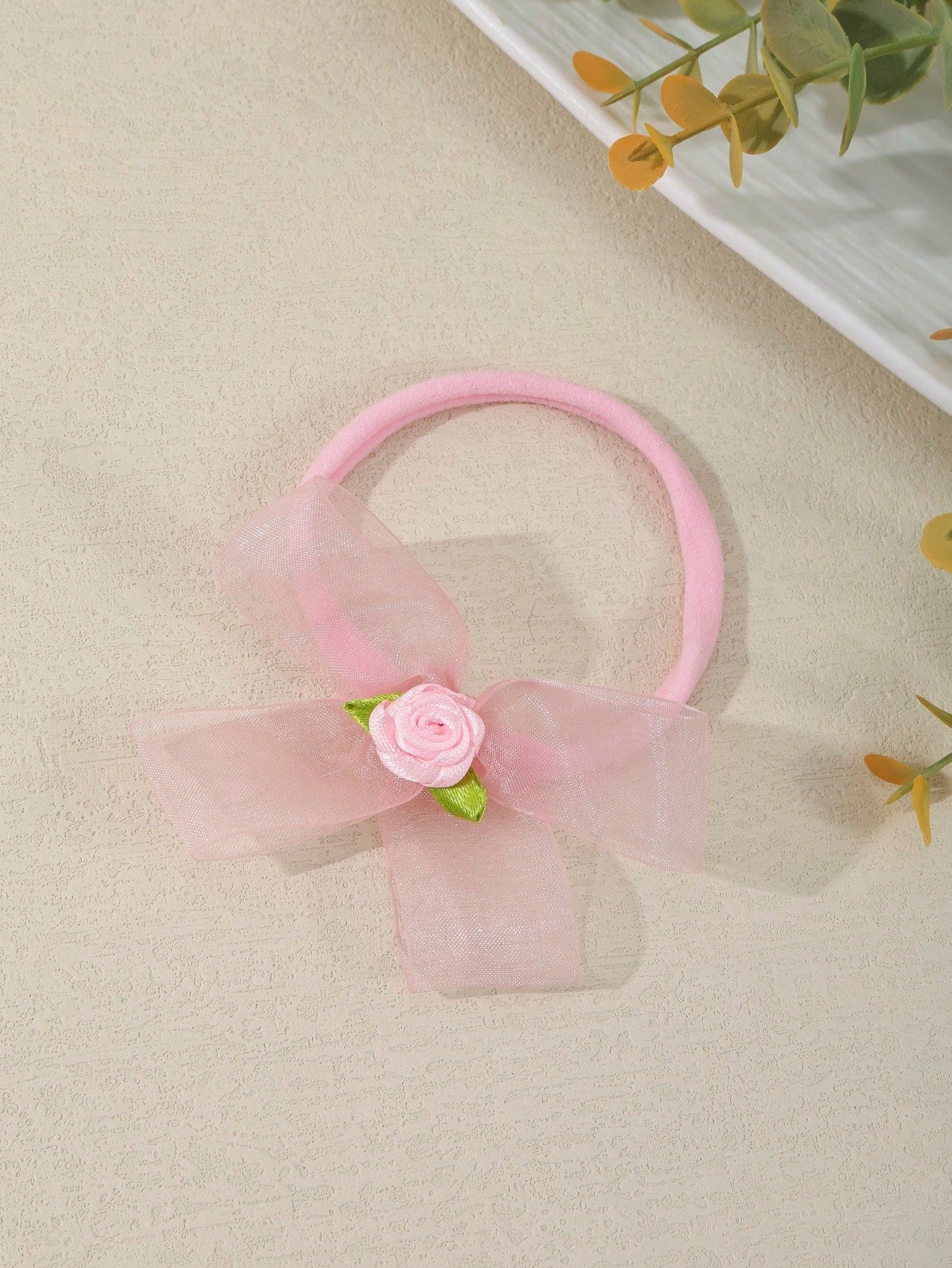 3/4/7pcs Set New Handmade Tulle Bow Baby Headbands, Cute 3D Flower & Bow Design Soft Comfortable Seamless Princess Hair Accessories (Excluding Display Card)