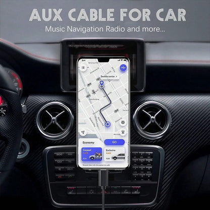 3.5mm AUX Stereo Audio Cable Adapter For Car Home Stereo/Speakers/Headphones, Compatible With IPhone 15 Pro Max/15 Pro/15 Plus/15, S25/S24/S23/S22/S21/S20 Ultra Plus Car Audio Connector