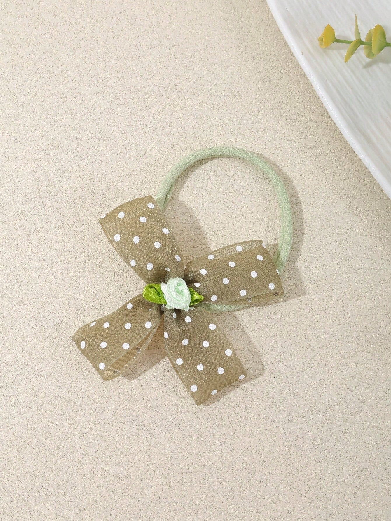 3/6pcs Set New Polka Dot Mesh Handmade Bow Baby Headbands, Cute 3D Flower Bow Decor Infant Hair Accessories, Soft Comfortable Seamless Princess Headwear (Excluding Display Card)