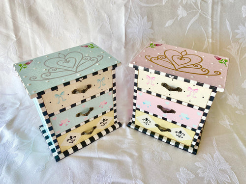 3 Drawer Jewelry Box