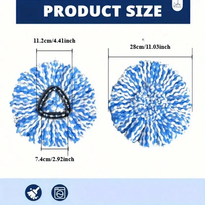 3 Pack Mop Replace Heads For O-Cedar Rinse Clean 2 Tank System, Spin Mop Replacement Head, Fluffy Microfiber O-Cedar Mop Refill Replace Head, Machine Washable, All Hard-Surfaced Floors Cleaning