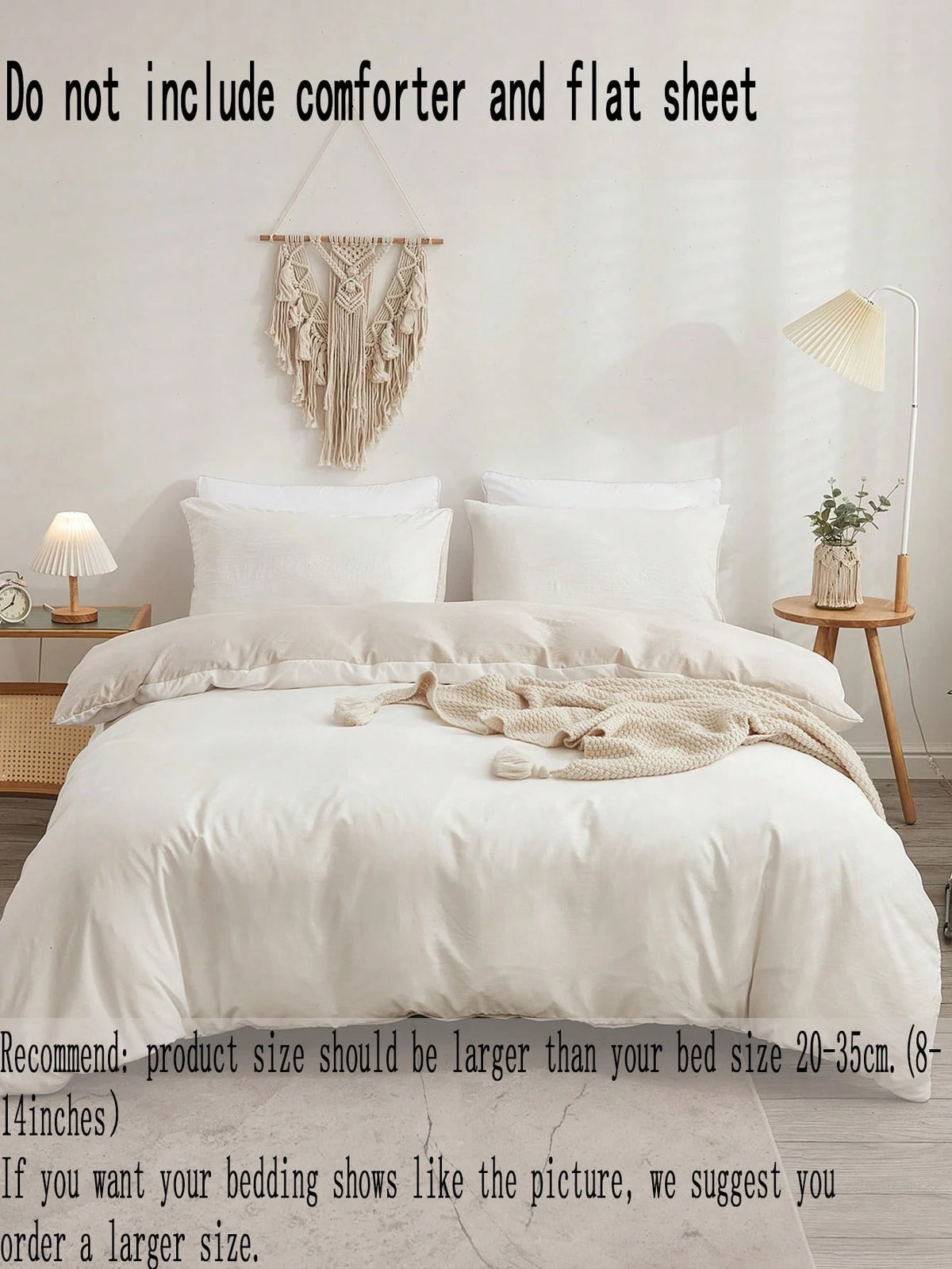 3 PiecesWhite Feather Duvet Cover Set, Vintage Chic Style, Reversible, Soft White And Beige Duvet Cover| Ultra-Fine Fiber Material, Suitable For Men, Women, And Student Dorms