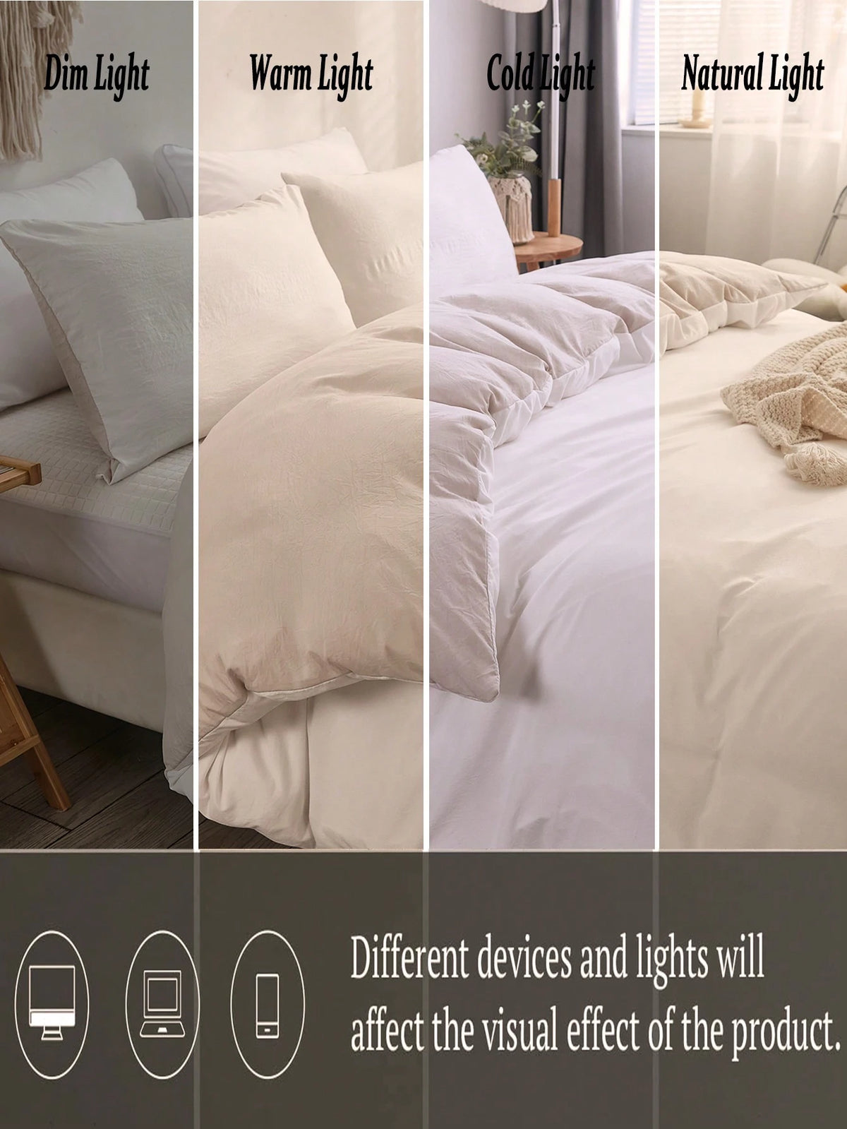 3 PiecesWhite Feather Duvet Cover Set, Vintage Chic Style, Reversible, Soft White And Beige Duvet Cover| Ultra-Fine Fiber Material, Suitable For Men, Women, And Student Dorms