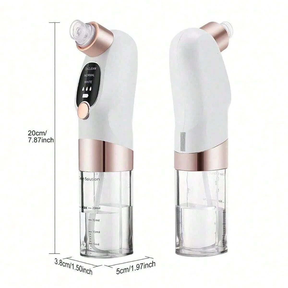 3-Speed Adjustable Blackhead Remover- Facial Blackhead Extractor Tool With 6 Suction Heads, Pore Vacuum Suction, USB Rechargeable, 400mAh Lithium Battery, Powerful Suction, Unisex