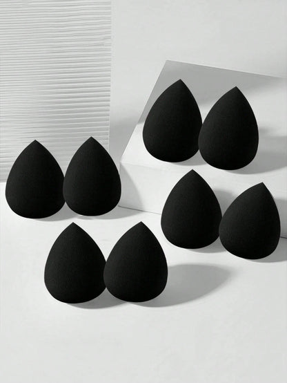 30/20/15/10/8//6/5/3/2pcs Multi-Functional Black Makeup Sponges, Liquid/Cream/Powder Seamless Smooth Makeup Sponges, Water Drop Shaped Makeup Sponges, Dry And Wet Use Makeup Tools, Multi-Functional Ma