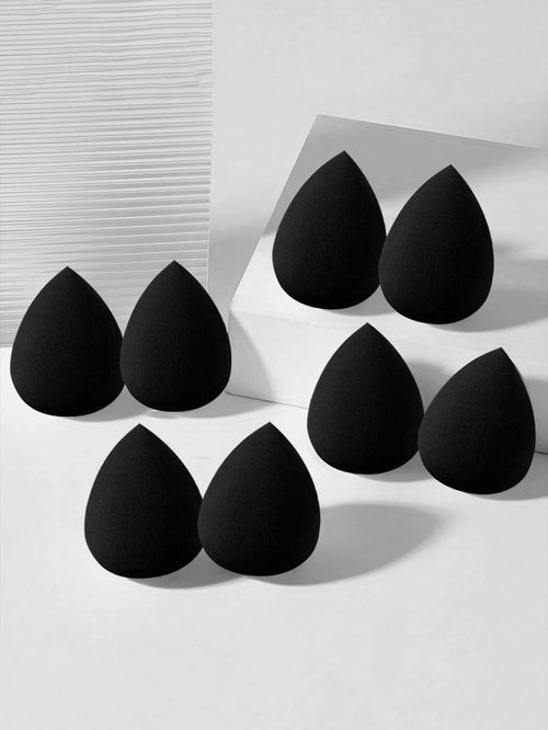 30/20/15/10/8//6/5/3/2pcs Multi-Functional Black Makeup Sponges, Liquid/Cream/Powder Seamless Smooth Makeup Sponges, Water Drop Shaped Makeup Sponges, Dry And Wet Use Makeup Tools, Multi-Functional Ma