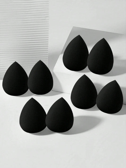 30/20/15/10/8//6/5/3/2pcs Multi-Functional Black Makeup Sponges, Liquid/Cream/Powder Seamless Smooth Makeup Sponges, Water Drop Shaped Makeup Sponges, Dry And Wet Use Makeup Tools, Multi-Functional Ma