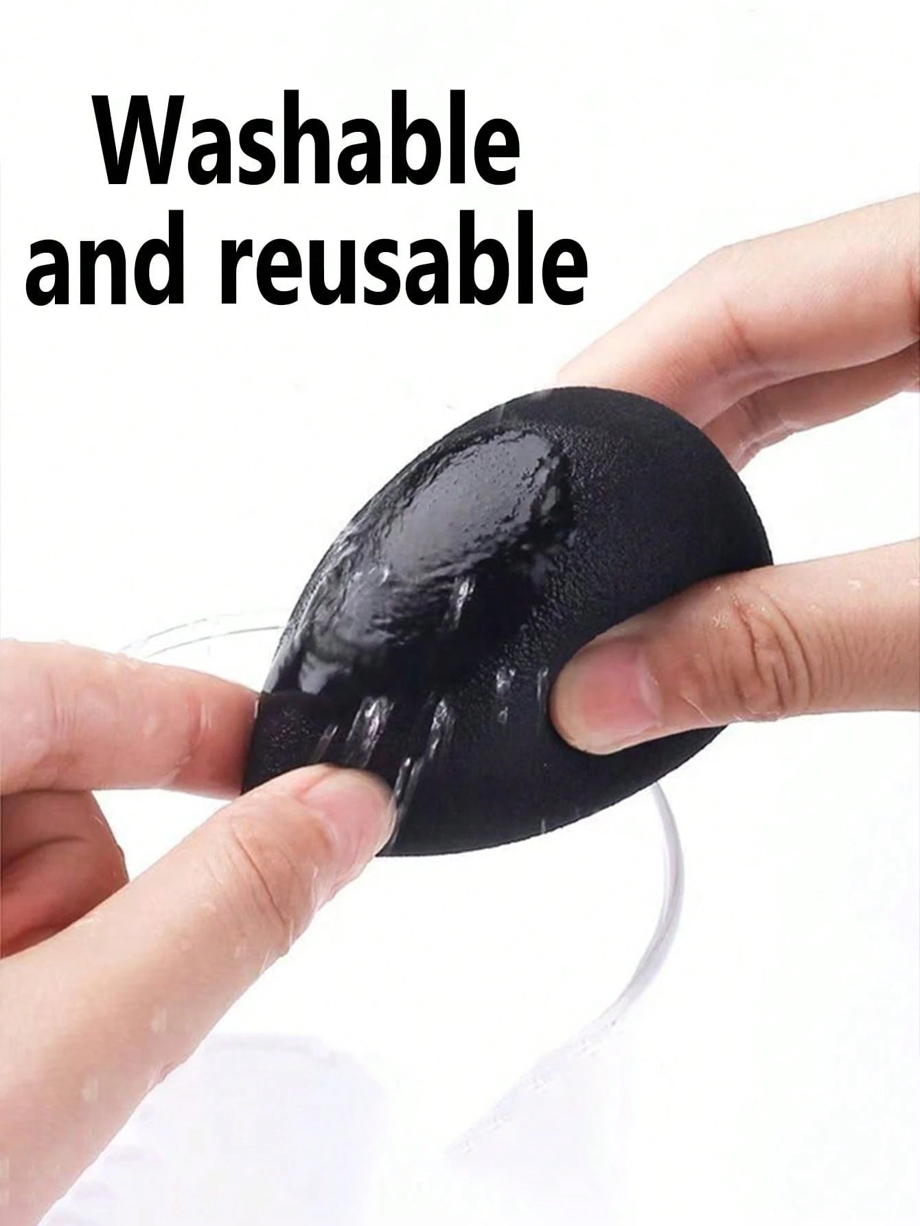 30/20/15/10/8//6/5/3/2pcs Multi-Functional Black Makeup Sponges, Liquid/Cream/Powder Seamless Smooth Makeup Sponges, Water Drop Shaped Makeup Sponges, Dry And Wet Use Makeup Tools, Multi-Functional Ma