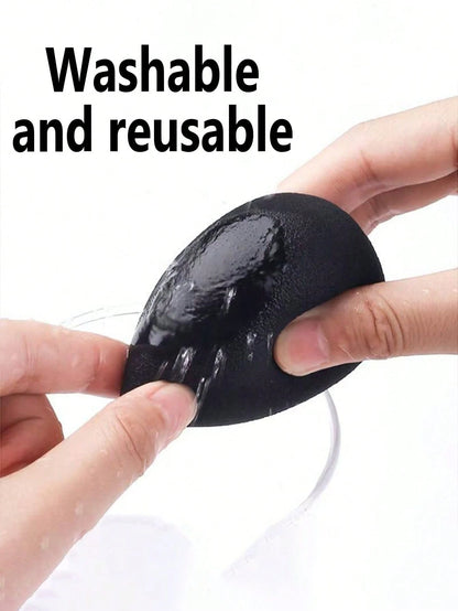 30/20/15/10/8//6/5/3/2pcs Multi-Functional Black Makeup Sponges, Liquid/Cream/Powder Seamless Smooth Makeup Sponges, Water Drop Shaped Makeup Sponges, Dry And Wet Use Makeup Tools, Multi-Functional Ma
