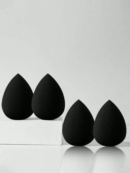 30/20/15/10/8//6/5/3/2pcs Multi-Functional Black Makeup Sponges, Liquid/Cream/Powder Seamless Smooth Makeup Sponges, Water Drop Shaped Makeup Sponges, Dry And Wet Use Makeup Tools, Multi-Functional Ma
