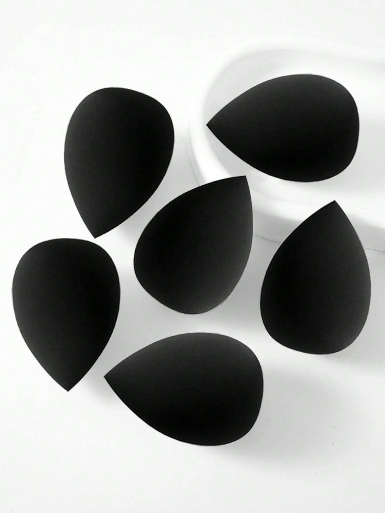30/20/15/10/8//6/5/3/2pcs Multi-Functional Black Makeup Sponges, Liquid/Cream/Powder Seamless Smooth Makeup Sponges, Water Drop Shaped Makeup Sponges, Dry And Wet Use Makeup Tools, Multi-Functional Ma